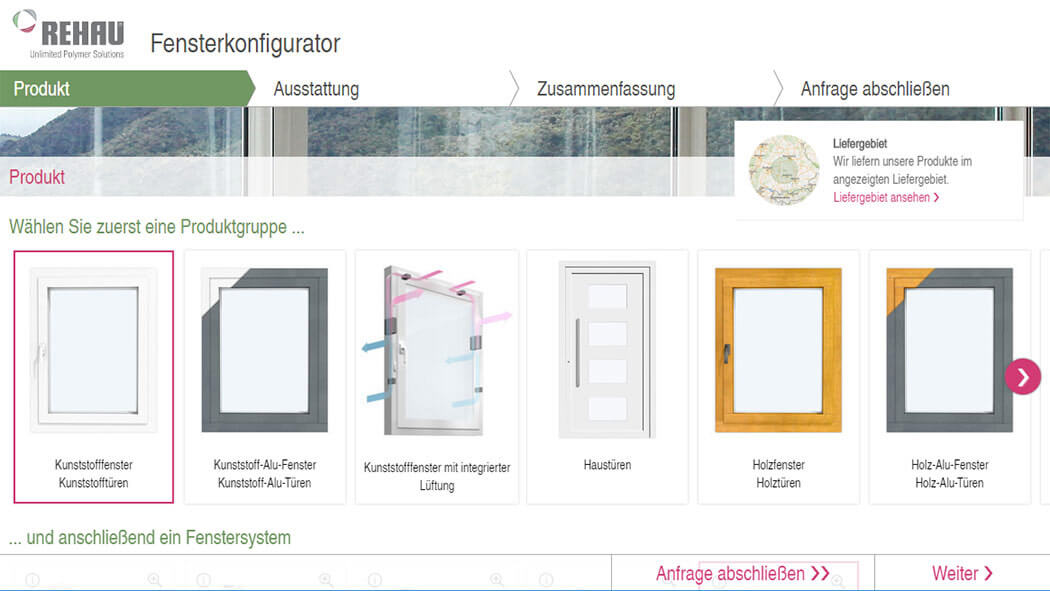 REHAU Fensterkonfigurator